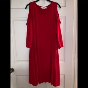 Susan Graver cold shoulder dress
